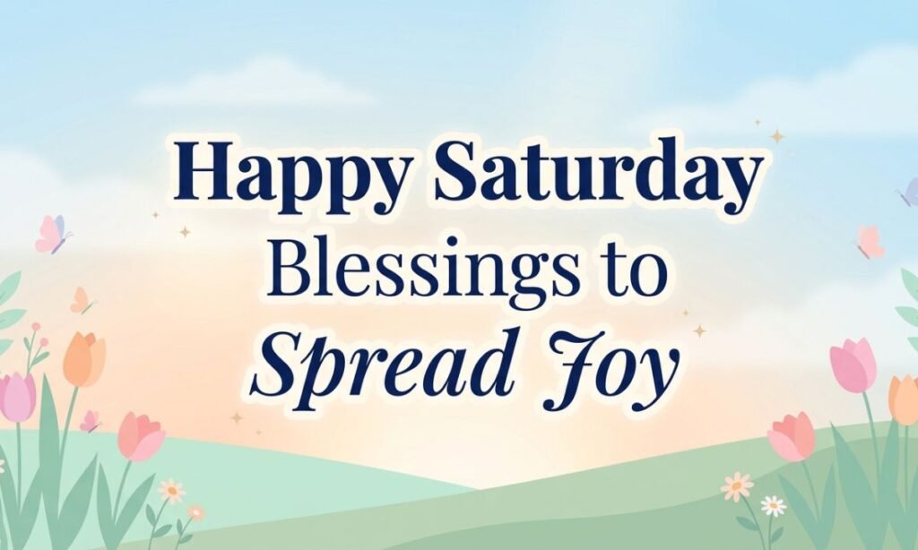 Happy Saturday Blessings to Spread Joy