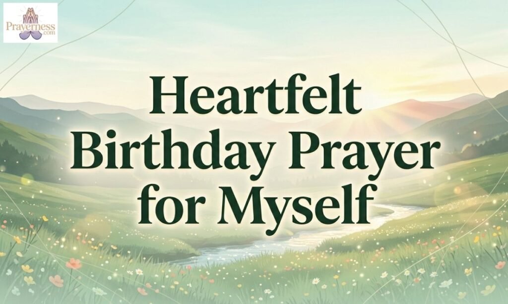 Heartfelt Birthday Prayer for Myself