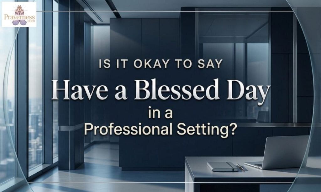 Is It Okay to Say Have a Blessed Day in a Professional Setting