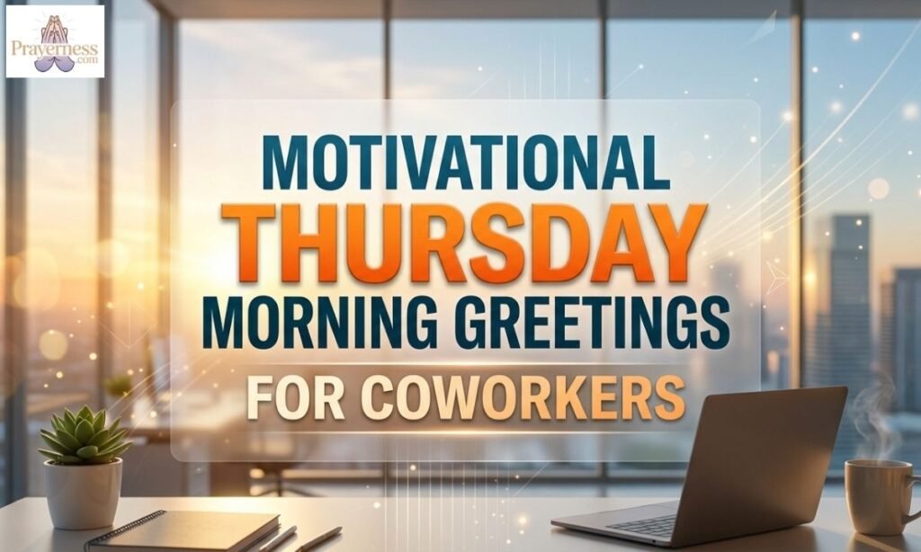 Motivational Thursday Morning Greetings for Coworkers