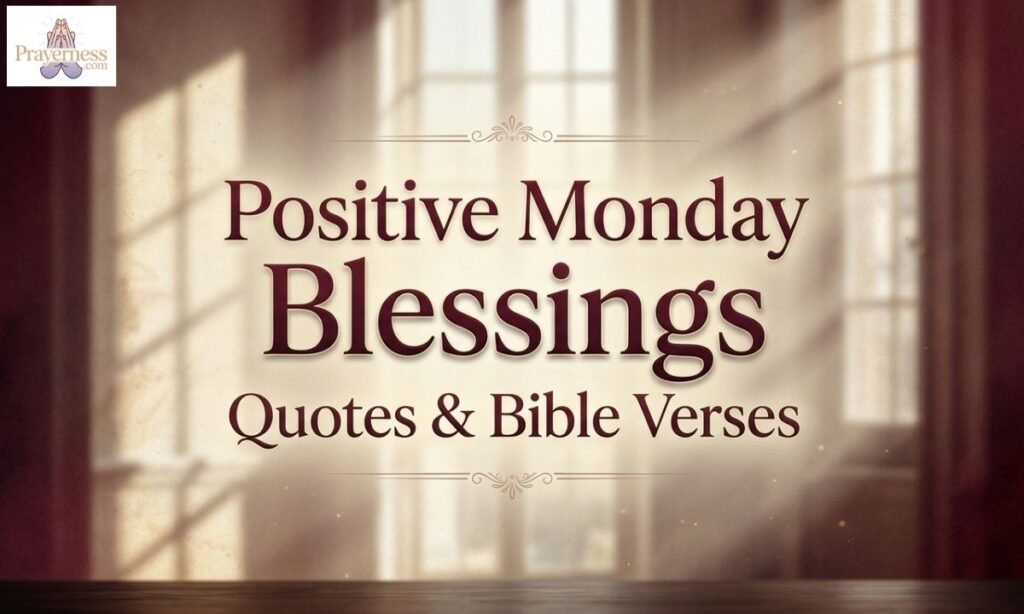 Positive Monday Blessings Quotes Bible Verses