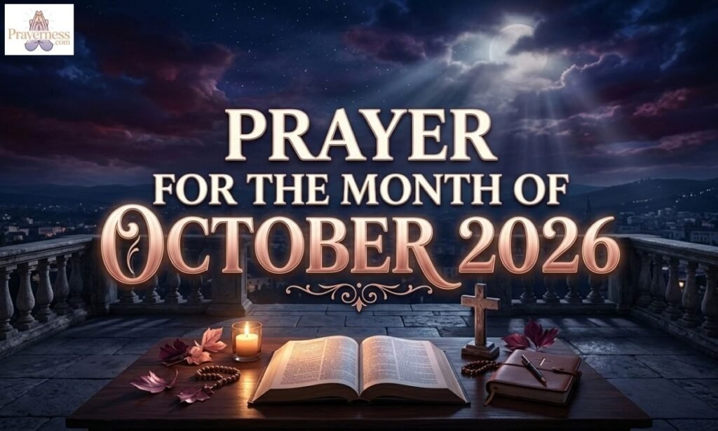 Prayer For The Month of October 2026