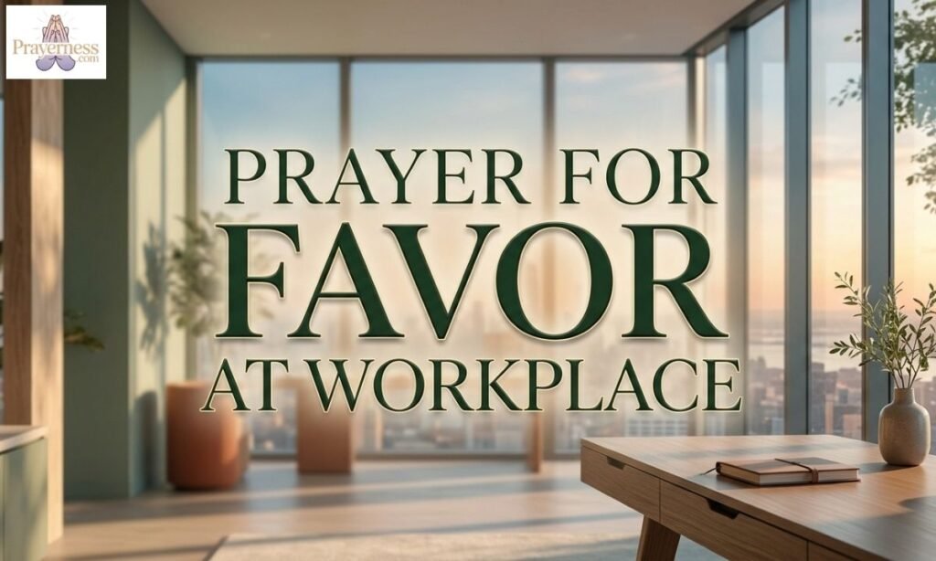 Prayer for Favor at Workplace