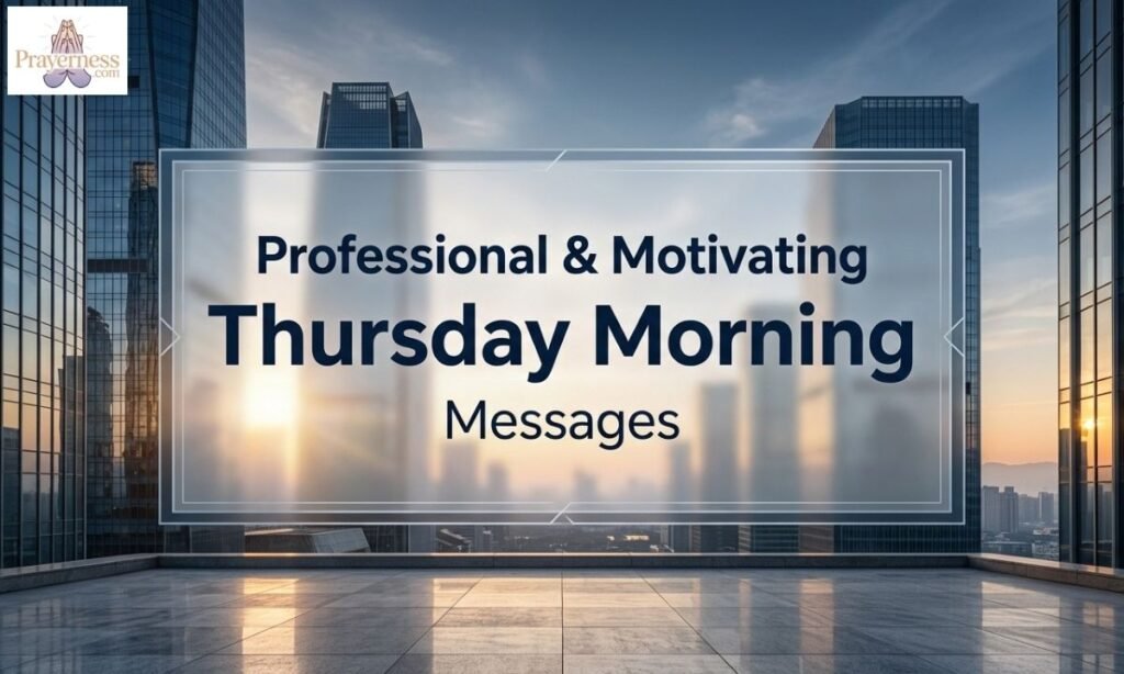 Professional & Motivating Thursday Morning Messages