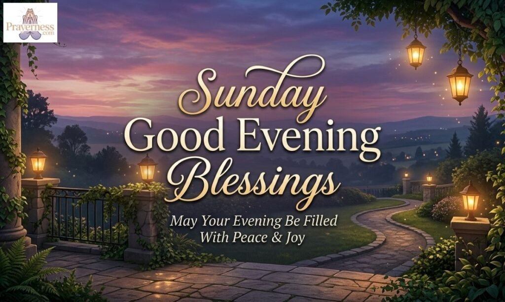 Sunday Good Evening Blessings