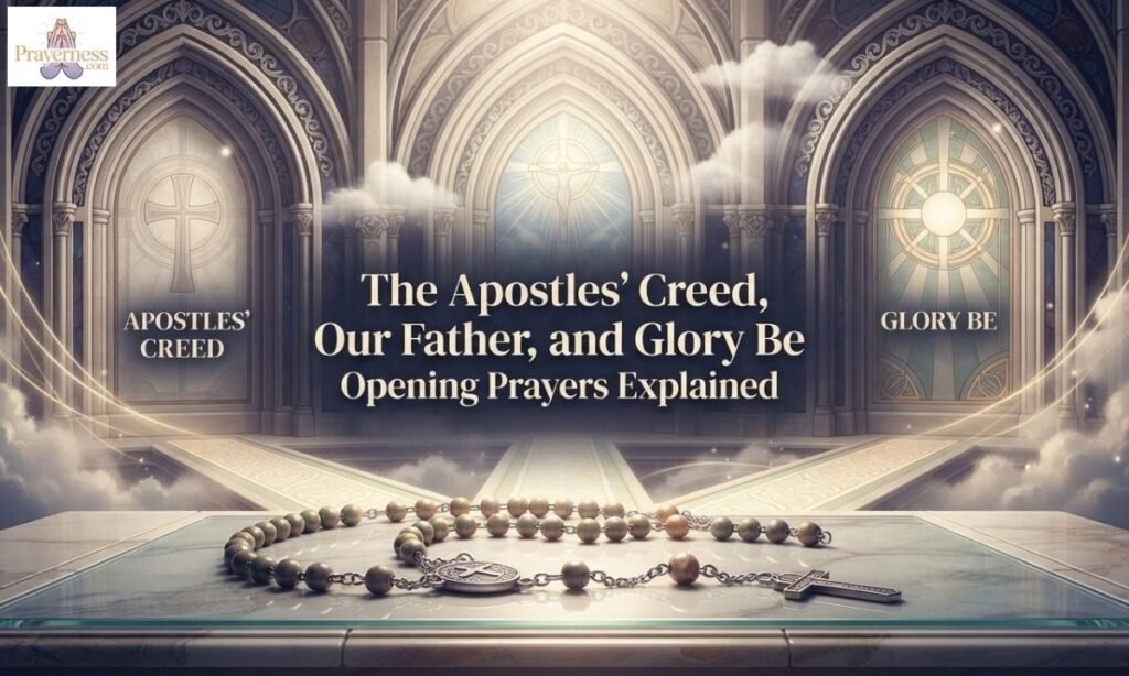 The Apostles Creed, Our Father, and Glory Be Opening Prayers Explained