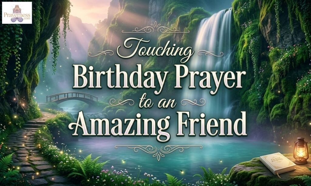 Touching Birthday Prayer to an Amazing Friend