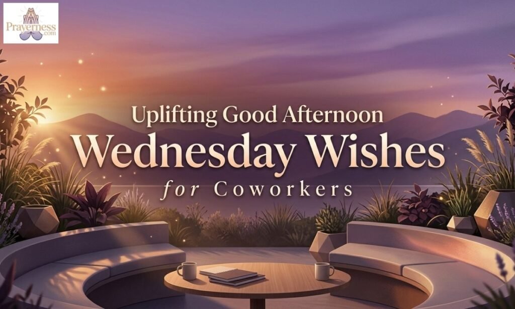 Uplifting Good Afternoon Wednesday Wishes for Coworkers